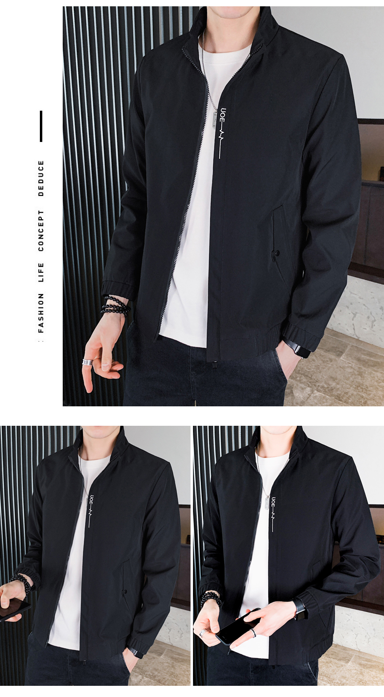 Black The New Tide Of Han Edition Coat Leisure Autumn Wear Jackets Menswear Tide
Black The New Tide Of Han Edition Coat Leisure Autumn Wear Jackets Menswear Tide