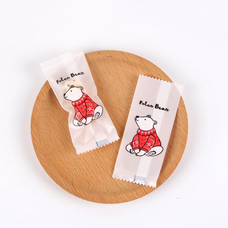 100pcs Cartoon Cute Polar Bear Nougat Sugar Plastic Bags Peanut Candy Wrappers Handmade Candy Wrapping Bakery Decor Packaging
100pcs Cartoon Cute Polar Bear Nougat Sugar Plastic Bags Peanut Candy Wrappers Handmade Candy Wrapping Bakery Decor Packaging