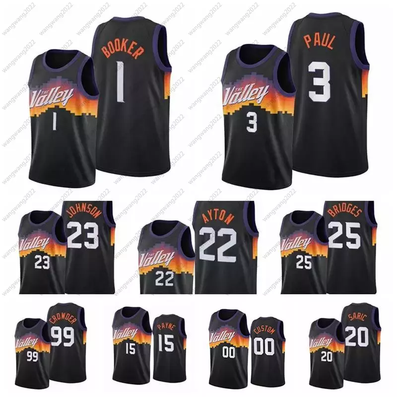 Customize City Sunns Chris 3 Paul Devin 1 Booker Basketball Jerseys 25 Mikal Bridges Ayton Jae Crowder JaVale McGee Cameron Payne Cameron Jo, Black;red
Customize City Sunns Chris 3 Paul Devin 1 Booker Basketball Jerseys 25 Mikal Bridges Ayton Jae Crowder JaVale McGee Cameron Payne Cameron Jo, Black;red