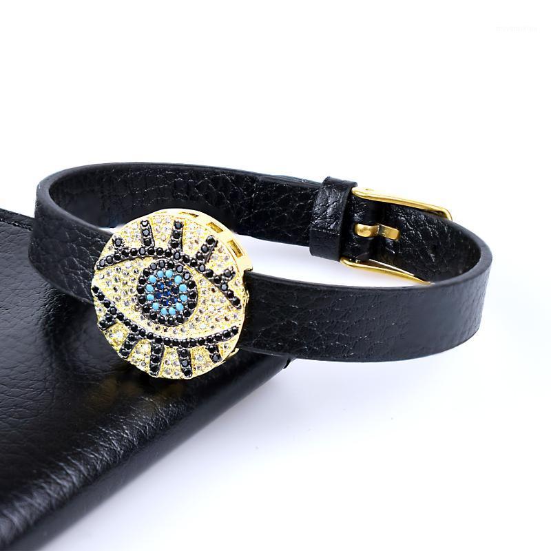 2020 Exquisite Lucky Eye Gift Leather Charm Bracelet Punk Wind with Lucky Eye Cubic Zircon Luxurious for Female Party Jewelry1
2020 Exquisite Lucky Eye Gift Leather Charm Bracelet Punk Wind with Lucky Eye Cubic Zircon Luxurious for Female Party Jewelry1