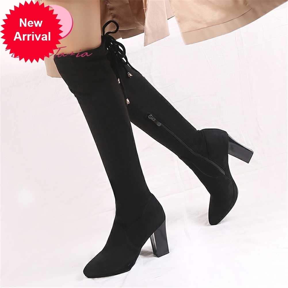2021 The New Size Large 31-43 Female Thick Hgih Heels Thigh High to Knee Women's Shoe Boots Sdb6, Gray
2021 The New Size Large 31-43 Female Thick Hgih Heels Thigh High to Knee Women's Shoe Boots Sdb6, Gray