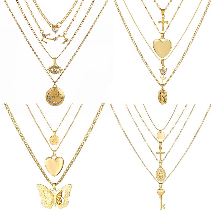 Bohemian Vintage Crystal Heart Multilayer Necklace For Women Coin Rose Gold Color Butterfly Pendant Necklace Couple Gift Jewelry
Bohemian Vintage Crystal Heart Multilayer Necklace For Women Coin Rose Gold Color Butterfly Pendant Necklace Couple Gift Jewelry