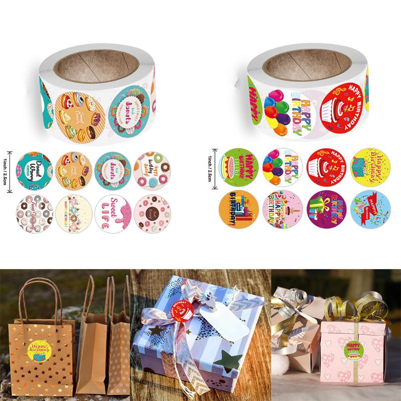 500pcs/roll Round Happy Birthday Stickers Scrapbooking For Package Seal Labels Custom Sticker Decoration Baking Sticker
500pcs/roll Round Happy Birthday Stickers Scrapbooking For Package Seal Labels Custom Sticker Decoration Baking Sticker