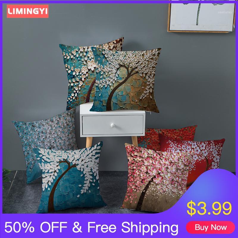 LIMINGYI Oil Painting Tree Print Cushion Cover Plant Pillow Case Nordic Throw Pillows Decorative Pillow Home Decoration ZT0091
LIMINGYI Oil Painting Tree Print Cushion Cover Plant Pillow Case Nordic Throw Pillows Decorative Pillow Home Decoration ZT0091