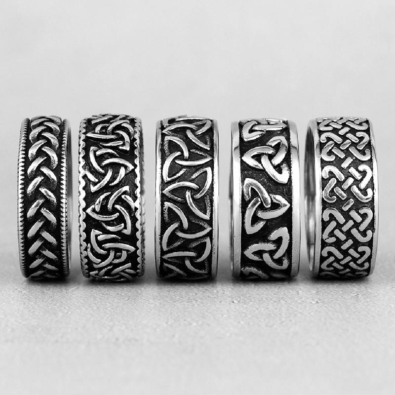 Celtic Knot Weave Viking Symbols Stainless Steel Mens Women Rings Simple for Girl Boyfriend Jewelry Creativity Gift Wholesale
Celtic Knot Weave Viking Symbols Stainless Steel Mens Women Rings Simple for Girl Boyfriend Jewelry Creativity Gift Wholesale