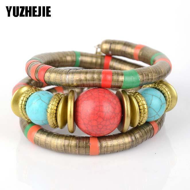 YUZHEJIE 2020 Hot vintage ethnic bohemian tibetan fill bead bangles bracelets in charm womens jewelry gift
YUZHEJIE 2020 Hot vintage ethnic bohemian tibetan fill bead bangles bracelets in charm womens jewelry gift