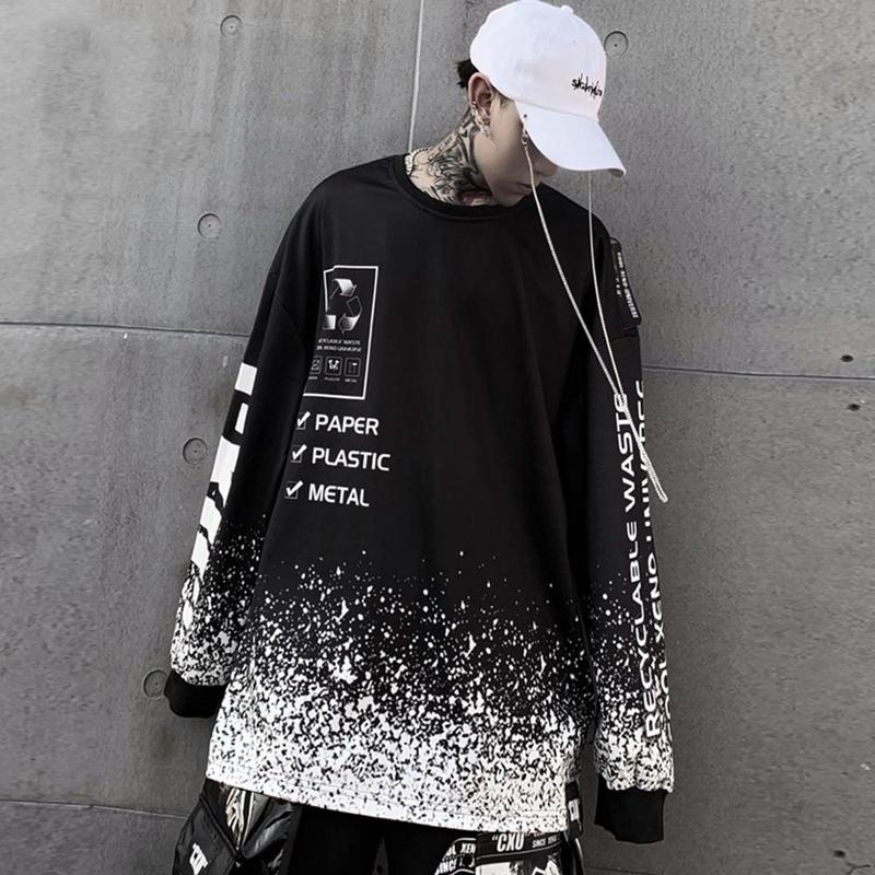 Autumn Fragments Print Long Sleeve Tshirt Cotton Tops Hip Hop Casual Streetwear Dark Tshirts Men/Wemen, Black
Autumn Fragments Print Long Sleeve Tshirt Cotton Tops Hip Hop Casual Streetwear Dark Tshirts Men/Wemen, Black