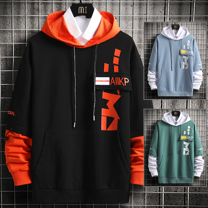 New Men's Hoodie Spring Autumn Style Fashion Hoodie Men Casual Streetwear Patchwork Loose pullover Sweatshirts Men, Black
New Men's Hoodie Spring Autumn Style Fashion Hoodie Men Casual Streetwear Patchwork Loose pullover Sweatshirts Men, Black