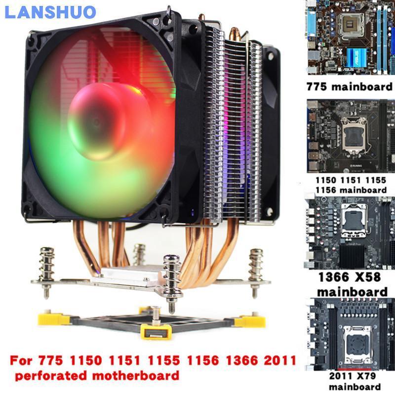 3/4PIN RGB LED CPU Cooler 4-Heatpipe 12V 9cm 2Fan Cooling Heatsink Radiator for LGA 775 1150 1151 1155 1156 X58 1366 X79 20111
3/4PIN RGB LED CPU Cooler 4-Heatpipe 12V 9cm 2Fan Cooling Heatsink Radiator for LGA 775 1150 1151 1155 1156 X58 1366 X79 20111