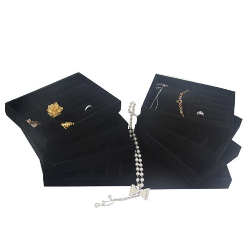 Fashion Black Velvet Jewelry Tray Organizer Ring Earring Tray Case Bracelet Holder Necklace Pendants Jewelry Display Props
Fashion Black Velvet Jewelry Tray Organizer Ring Earring Tray Case Bracelet Holder Necklace Pendants Jewelry Display Props