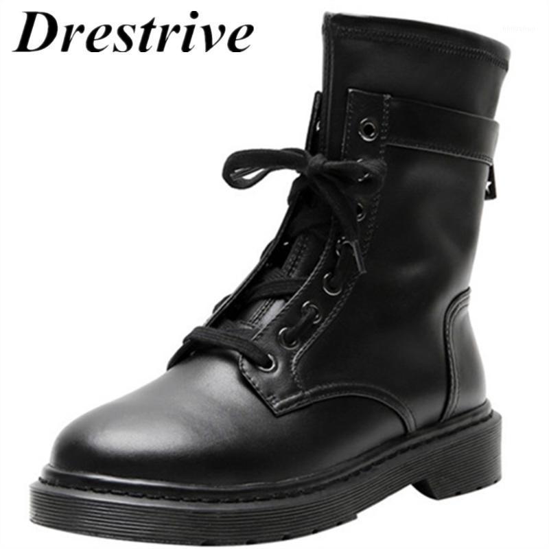 Drestrive 2020 Full Genuine Leather Woman Ankle Boots Size 33-42 Cow Leather Women Early Winter Boots Flats With Heel Lace Up1, Black autumn
Drestrive 2020 Full Genuine Leather Woman Ankle Boots Size 33-42 Cow Leather Women Early Winter Boots Flats With Heel Lace Up1, Black autumn