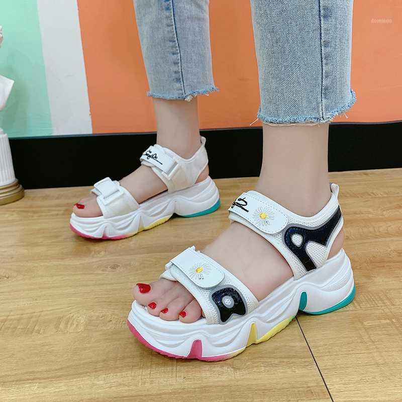 Rainbow Sole White Mesh Sport Sandals Women Flowers Casual Platform Wedge Sandals Outdoor Beach Shoes Summer Women Shoes1, Black
Rainbow Sole White Mesh Sport Sandals Women Flowers Casual Platform Wedge Sandals Outdoor Beach Shoes Summer Women Shoes1, Black