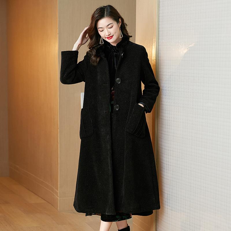 commuter fashion women's clothing type of women's cloth coat coat dust lapels, han edition cultivate morality, Black
commuter fashion women's clothing type of women's cloth coat coat dust lapels, han edition cultivate morality, Black
