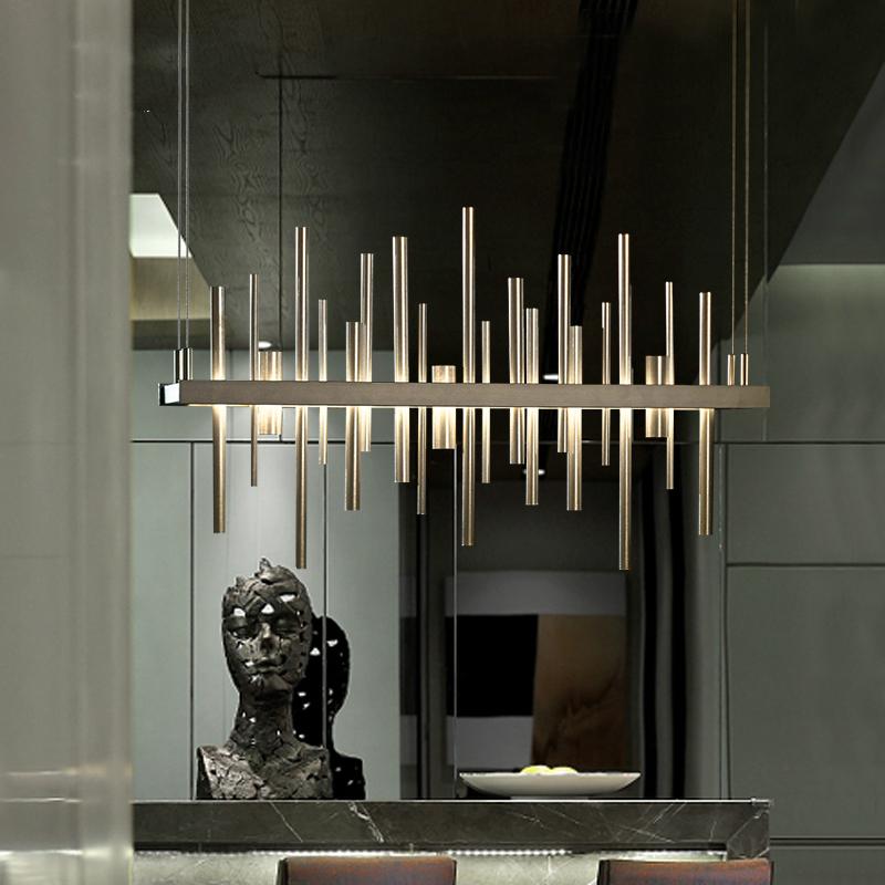 Modern bar counter LED chandeliers Nordic clubhouse front desk decoration lighting simple luxury restaurant chandelier lighting
Modern bar counter LED chandeliers Nordic clubhouse front desk decoration lighting simple luxury restaurant chandelier lighting