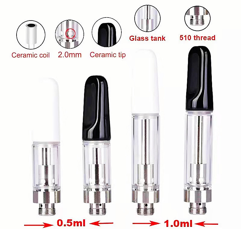 ecigarette vape cart atomizer thick co2 oil cartridge ceramic tips black white 0.5ml 0.8ml 1.0ml 510 thread custom packaging box print logo
ecigarette vape cart atomizer thick co2 oil cartridge ceramic tips black white 0.5ml 0.8ml 1.0ml 510 thread custom packaging box print logo