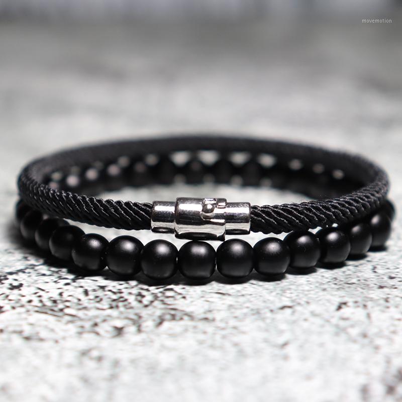 Diffone 2pcs/pair Mens Bracelet Set Hiphop Rock Weave Rope Braslet Homme Natural Onyx Volcanic Stone Braslet Man Accessories1
Diffone 2pcs/pair Mens Bracelet Set Hiphop Rock Weave Rope Braslet Homme Natural Onyx Volcanic Stone Braslet Man Accessories1