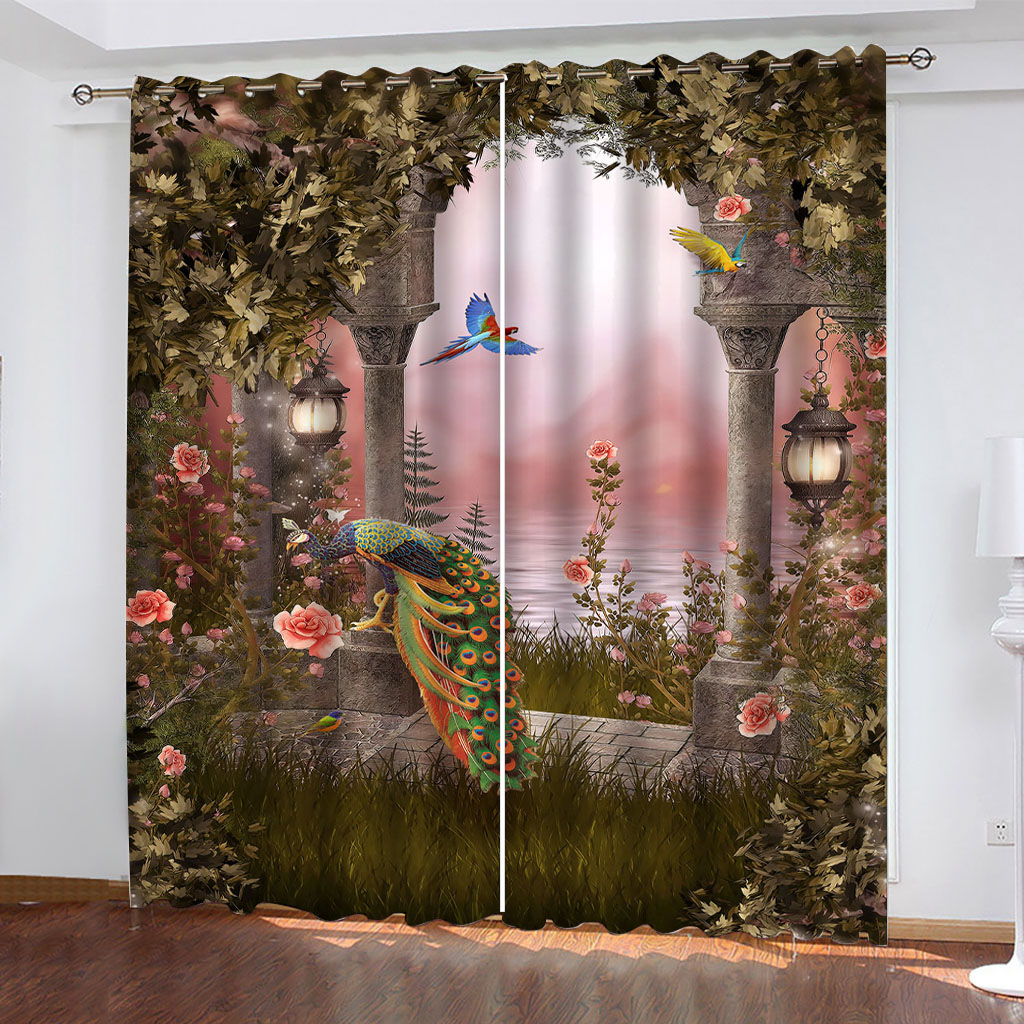 Luxury Blackout 3D Window Curtains For Living Room Bedroom pink scenery arch curtains Blackout curtain
Luxury Blackout 3D Window Curtains For Living Room Bedroom pink scenery arch curtains Blackout curtain