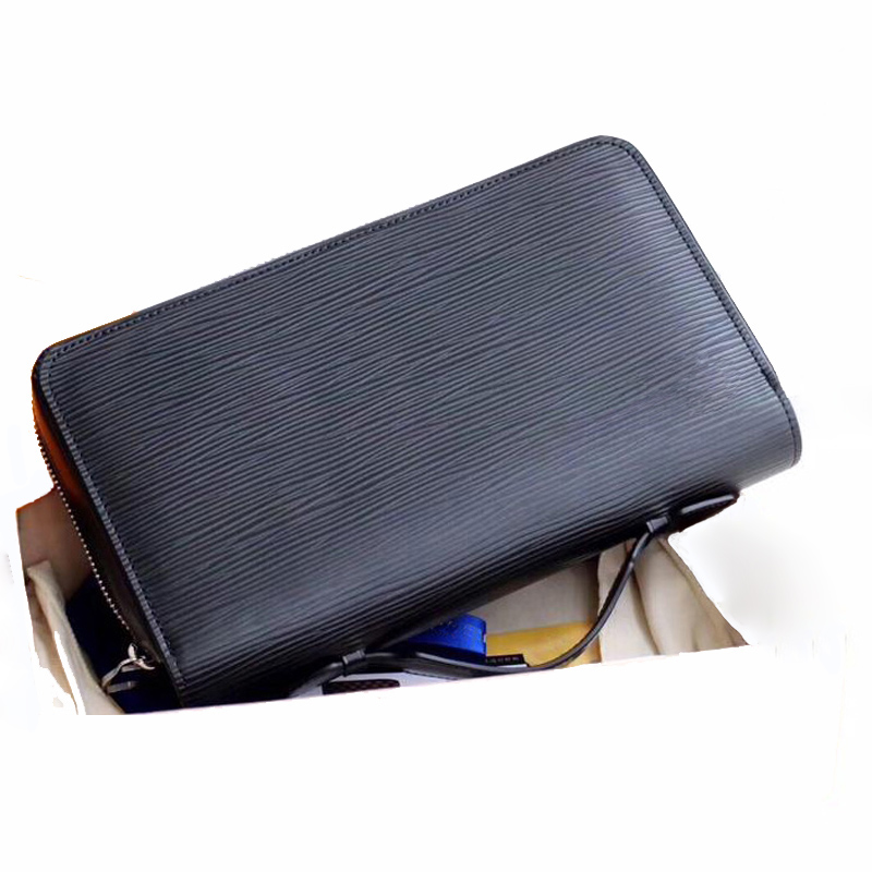 Classic style zipper luxurys clutch bag designers Men Women real leather Business long wallet clutch bags mens purses with box 23x15x 4cm, Black color black grid
Classic style zipper luxurys clutch bag designers Men Women real leather Business long wallet clutch bags mens purses with box 23x15x 4cm, Black color black grid