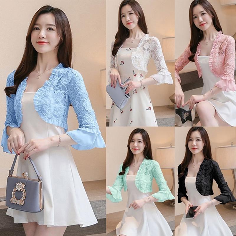 New Summer 2020 Lace Shirt Women Blouse Hollow Out Lace Crochet Short Tops Cardigan Shawl Waistcoat Vest Blusas Femininas, Green
New Summer 2020 Lace Shirt Women Blouse Hollow Out Lace Crochet Short Tops Cardigan Shawl Waistcoat Vest Blusas Femininas, Green