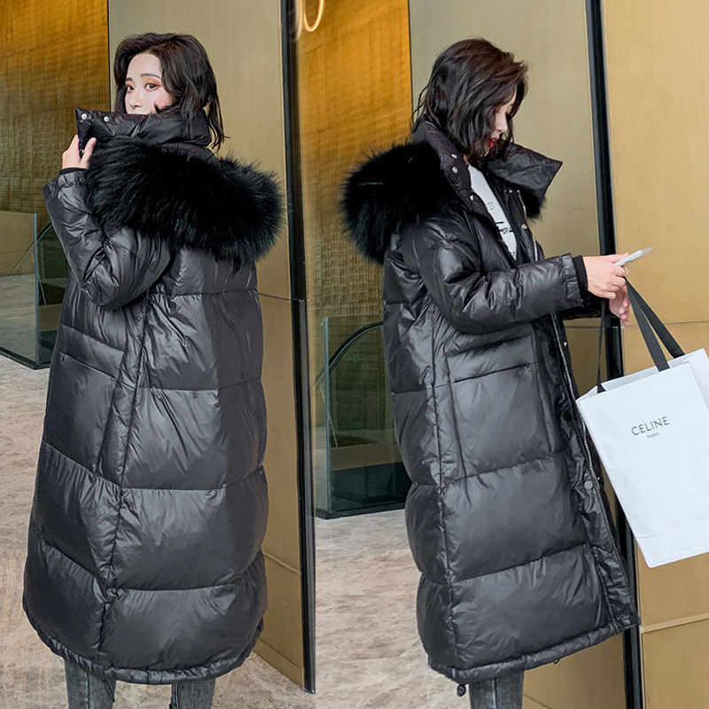 Parka Women down jacket female in winter long over the knee cultivate morality show thickening coat 8621 201217