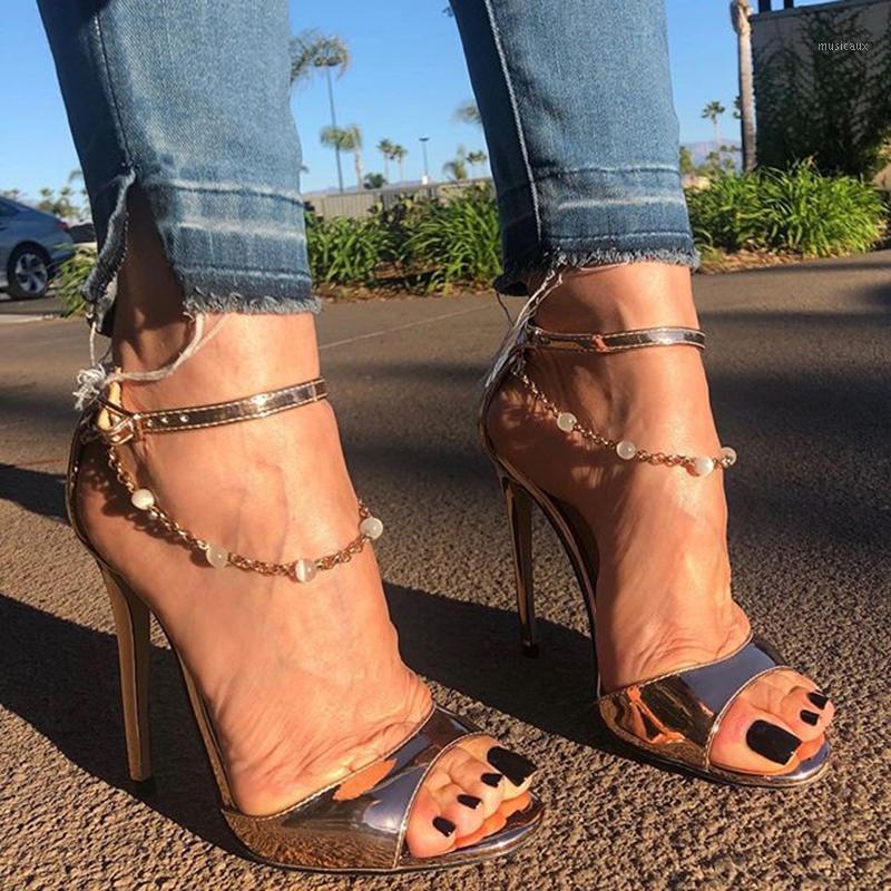 2020 Bead Chain Summer Fashion High Heels Women Sandals Ankle Strap Stiletto Open Toe Gladiator Sandals Woman Party Shoes1, Gold
2020 Bead Chain Summer Fashion High Heels Women Sandals Ankle Strap Stiletto Open Toe Gladiator Sandals Woman Party Shoes1, Gold