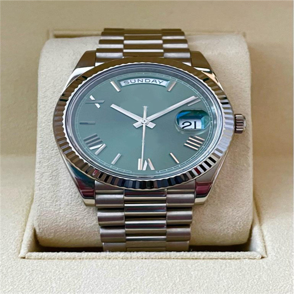 BP Watches professional custom high-end strap DAY DATE 40mm WATCH WHITE GOLD GREEN ANNIVERSARY DIAL Automatic movement Sapphire crystal Mens watch Wristwatch
BP Watches professional custom high-end strap DAY DATE 40mm WATCH WHITE GOLD GREEN ANNIVERSARY DIAL Automatic movement Sapphire crystal Mens watch Wristwatch