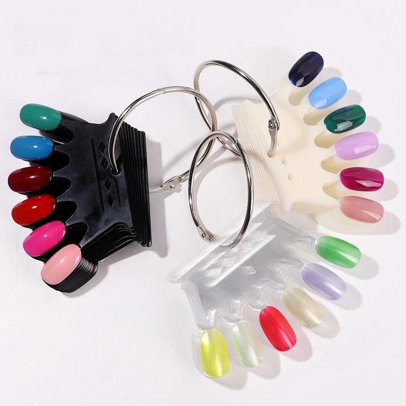 10pcs/set Crown False Nail Art Tip Display 60 Nail Tips Color Card Showing Shelf DIY Manicure Practice Plastic Swatch Chart Tool, Black
10pcs/set Crown False Nail Art Tip Display 60 Nail Tips Color Card Showing Shelf DIY Manicure Practice Plastic Swatch Chart Tool, Black