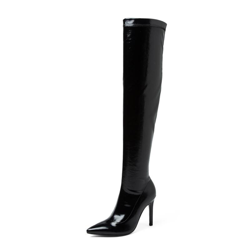 2020 New Pointed High Heel Over-The-Knee Women Stretch Boots Sexy Party Stiletto Thigh High Boots Women Shoes Large Size 32-48, Black
2020 New Pointed High Heel Over-The-Knee Women Stretch Boots Sexy Party Stiletto Thigh High Boots Women Shoes Large Size 32-48, Black