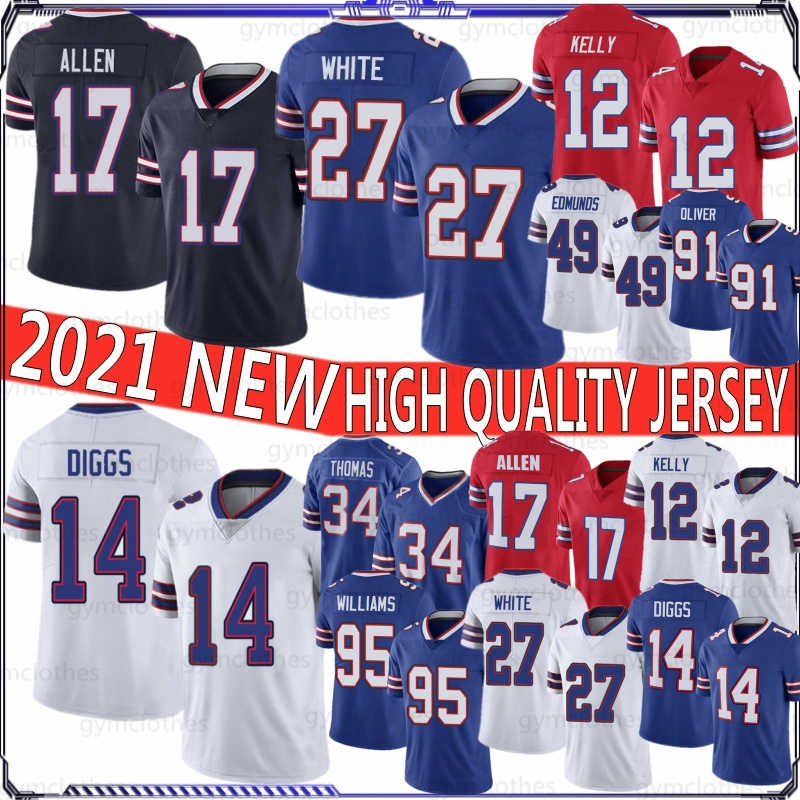 17 Josh Allen 2020 New Football Jerseys 14 Stefon Diggs 27 Tre'Davious White 12 Jim Kelly 91 Oliver 49 Edmunds 34 Thomas 20 Moss 95 Williams, Bier
17 Josh Allen 2020 New Football Jerseys 14 Stefon Diggs 27 Tre'Davious White 12 Jim Kelly 91 Oliver 49 Edmunds 34 Thomas 20 Moss 95 Williams, Bier