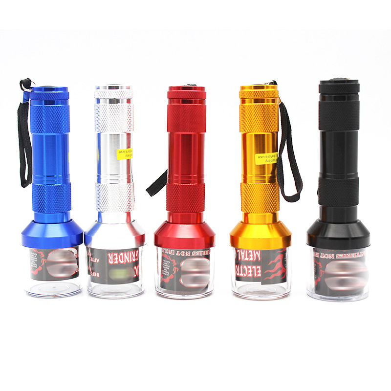 Electric Herb Grinder Flashlight designs aluminium alloy DIA 40MM Crusher Smasher tobacco herb grinders 5 colors
Electric Herb Grinder Flashlight designs aluminium alloy DIA 40MM Crusher Smasher tobacco herb grinders 5 colors