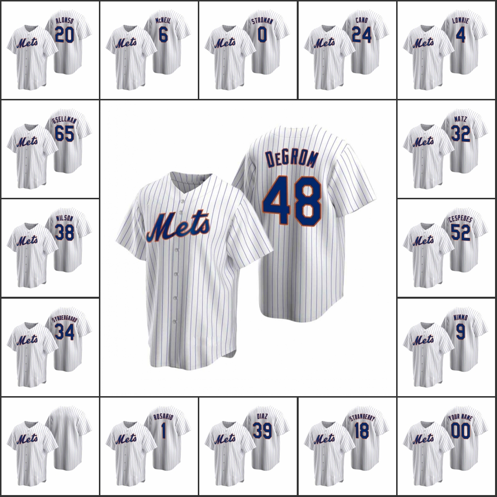 New York Mets #48 Jacob deGrom 20 Pete Alonso 18 Darryl Strawberry Men Women Youth Custom White Replica Home Jersey, Black
New York Mets #48 Jacob deGrom 20 Pete Alonso 18 Darryl Strawberry Men Women Youth Custom White Replica Home Jersey, Black