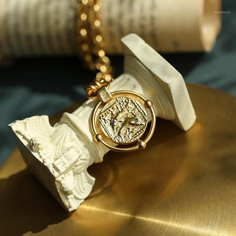 Copper Piece Gold Plating Dolphin Gold Coin Thick Chain Necklace Female Can Rotation Coin Collarbone Chain1
Copper Piece Gold Plating Dolphin Gold Coin Thick Chain Necklace Female Can Rotation Coin Collarbone Chain1