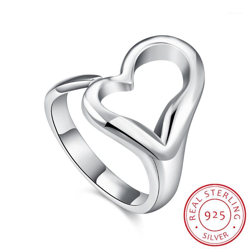 Genuine 925 Sterling Silver Minimalist Ring For Women Wedding Hollow Heart Fashion jewelry Cute Valentine's Day Gift1
Genuine 925 Sterling Silver Minimalist Ring For Women Wedding Hollow Heart Fashion jewelry Cute Valentine's Day Gift1
