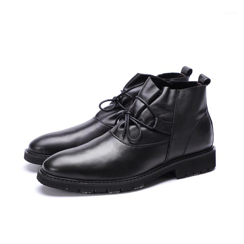 Ankle Men Leather Boots Large Size Cowhide Round Toe Leather Boots Work Genuine Pointed Toe Cow Split1, Black
Ankle Men Leather Boots Large Size Cowhide Round Toe Leather Boots Work Genuine Pointed Toe Cow Split1, Black