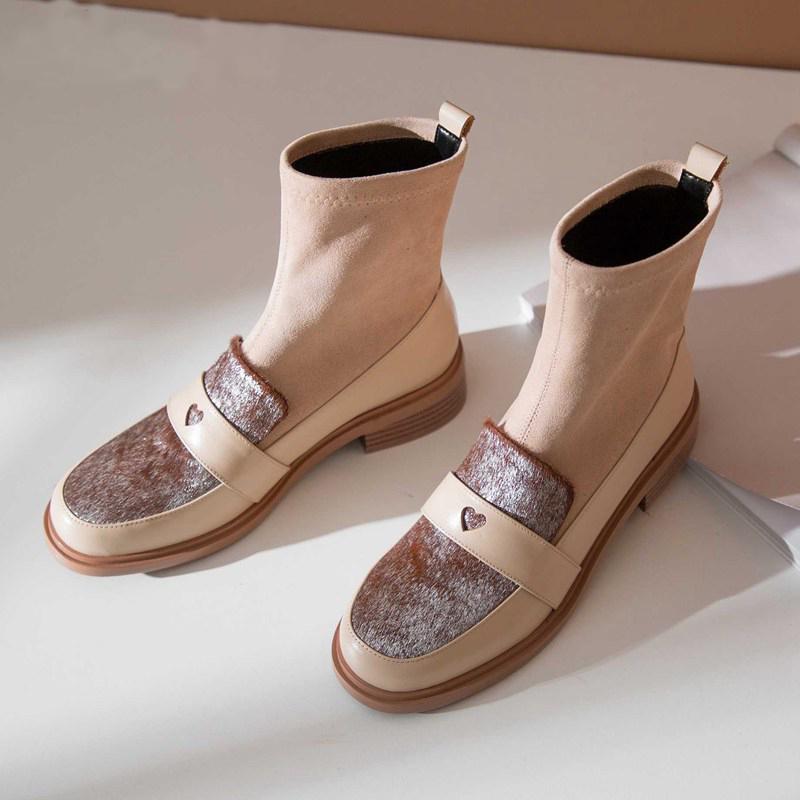 Botas mujer new winter shoes women's ankle boots mixed colors cow leather flock stretch boots keep warm ankle bottes femme, Black
Botas mujer new winter shoes women's ankle boots mixed colors cow leather flock stretch boots keep warm ankle bottes femme, Black