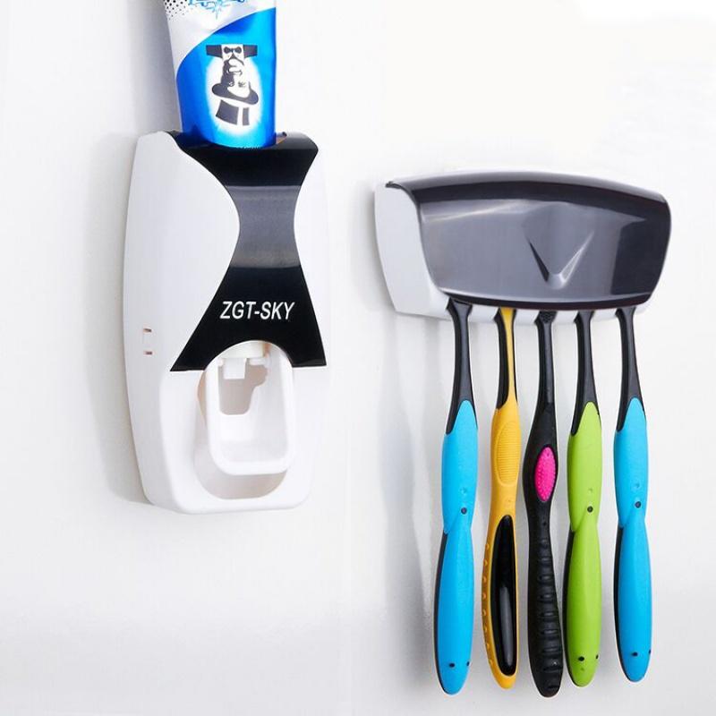 Bath Accessory Set Creative Automatic Toothpaste Dispenser Toothbrush Holder Bathroom Squeezers Wall Mount Rack Bathing Accessories
Bath Accessory Set Creative Automatic Toothpaste Dispenser Toothbrush Holder Bathroom Squeezers Wall Mount Rack Bathing Accessories