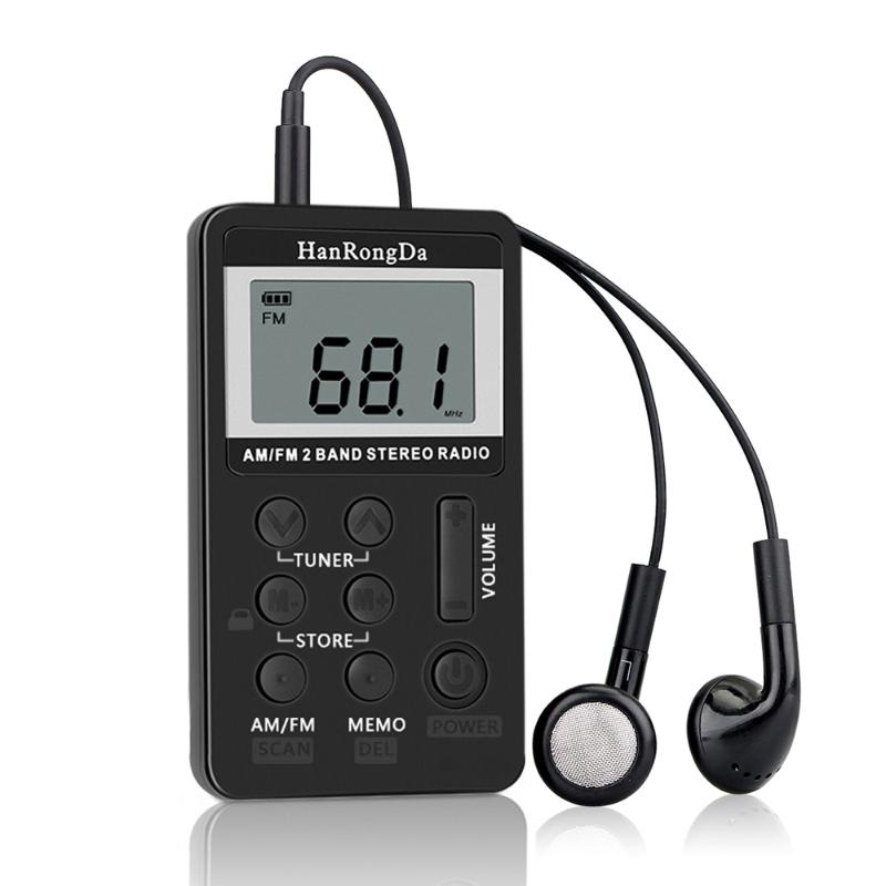 HanRongDa HRD-103 AM FM Digital Radio 2 Band Stereo Receiver Portable Mini Radio Pocket Radios with Headphones 1.5in LCD Screen
HanRongDa HRD-103 AM FM Digital Radio 2 Band Stereo Receiver Portable Mini Radio Pocket Radios with Headphones 1.5in LCD Screen