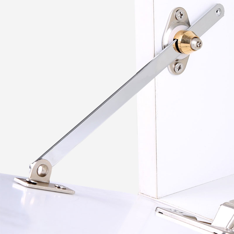 Furniture Hinge Bedside Cupboard Shoe Cabinet Flip Down Door Support Slide Position Connecting Rod Track Hardware Bracket