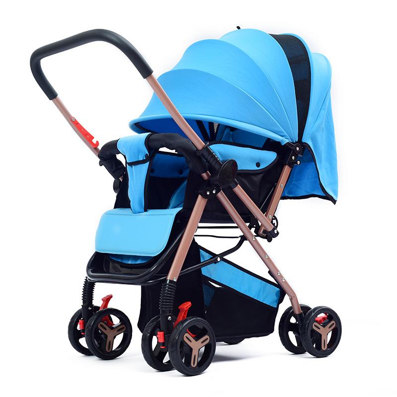 

2020 Baby stroller super light foldable baby stroller can sit on the easy lying umbrella car BB trolley on the plane 0-3Y