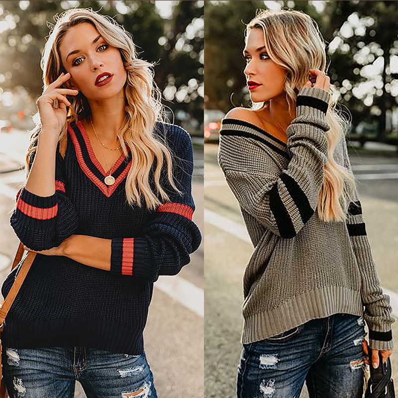 Casaul Women' Tees Simple 2020AW Sweater Strollers & Furnitures V-Nick Simply Striped Style Hoodie Long Sleeve Loose Female Top -XL, Black
Casaul Women' Tees Simple 2020AW Sweater Strollers & Furnitures V-Nick Simply Striped Style Hoodie Long Sleeve Loose Female Top -XL, Black