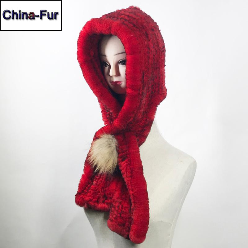 2020 Women Winter Real Knitted Rex Fur Hooded Scarf Warm Rex Fur Head Scarf Collar Hood Scarves With Raccoon Ball
2020 Women Winter Real Knitted Rex Fur Hooded Scarf Warm Rex Fur Head Scarf Collar Hood Scarves With Raccoon Ball