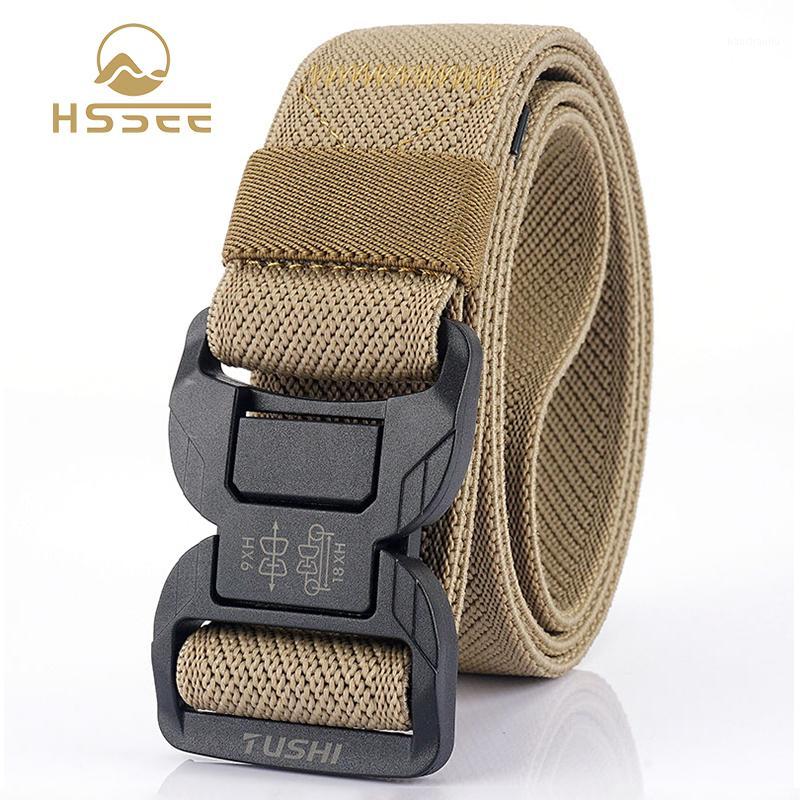 HSSEE Official authentic 2020 mens tactical belt tightly woven stretch army tactical belt magnetic buckle belts for men1, Blue
HSSEE Official authentic 2020 mens tactical belt tightly woven stretch army tactical belt magnetic buckle belts for men1, Blue