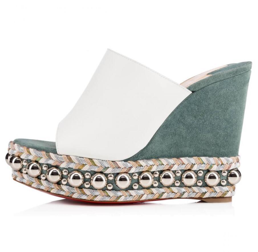 Summer Women Janibasse Wedges Sandals Lady Wedge Heels Slip on Slipper Beach Slides Sandalias Women's Comfort Walking Shoes 1Top