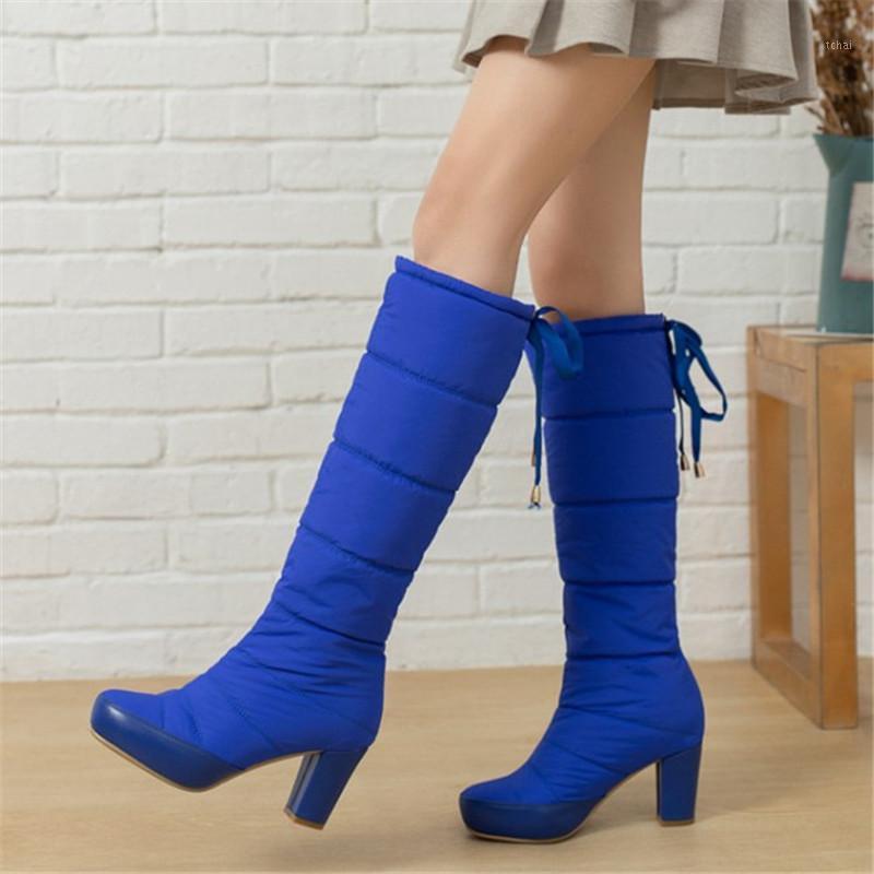 PXELENA Hot Women Down Snow Boots Waterproof Plus Size 34-43 Block Heels Riding Knight Knee High Boot Winter Warm Shoes Blue Red1, Black 7.5cm heel
PXELENA Hot Women Down Snow Boots Waterproof Plus Size 34-43 Block Heels Riding Knight Knee High Boot Winter Warm Shoes Blue Red1, Black 7.5cm heel