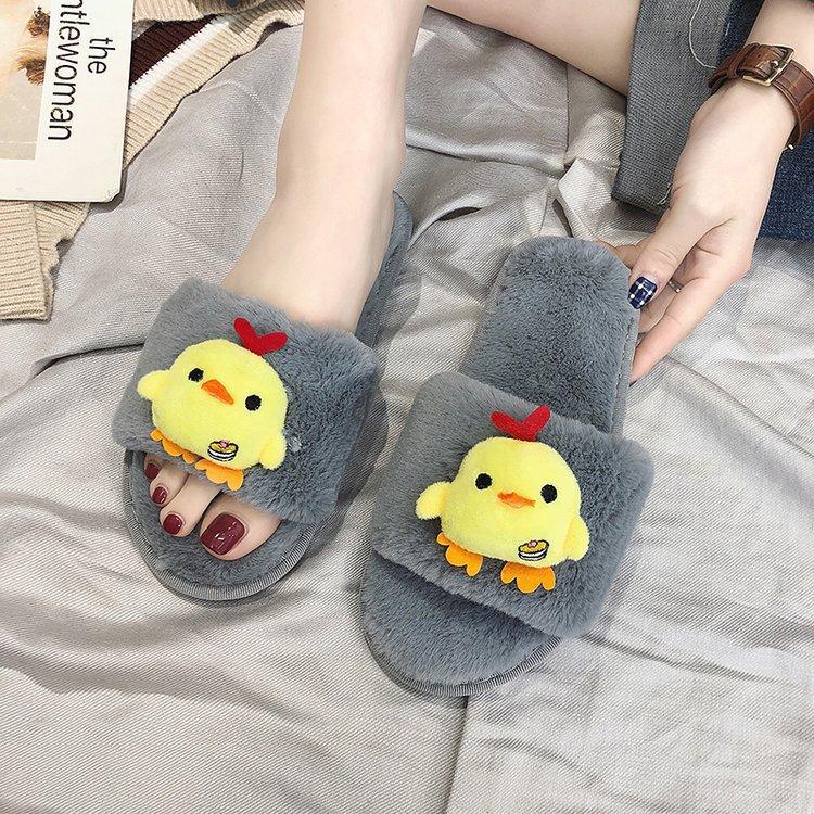 Manufacturers Cartoon Chickens Cotton Slipper Female Cute Winter Home Time of Childbirth Plush Sandals Fur Slipper Female, Black and white with pattern
Manufacturers Cartoon Chickens Cotton Slipper Female Cute Winter Home Time of Childbirth Plush Sandals Fur Slipper Female, Black and white with pattern