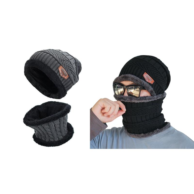 2Pcs Men'S Winter Beanie Hat and Scarf Set Warm Knitted Cap with Scarf Unisex, Gray
2Pcs Men'S Winter Beanie Hat and Scarf Set Warm Knitted Cap with Scarf Unisex, Gray