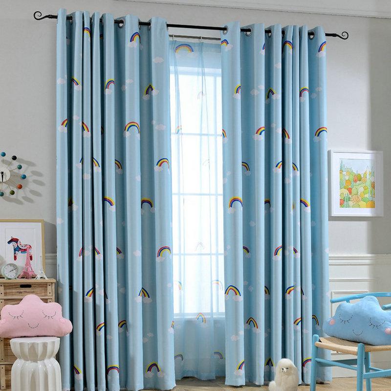 Cartoon Rainbow Clouds Embroidered fabric Children Curtains for Kids Bedroom Window Treatments Kitchen Curtains for Living Room, Blue tulle
Cartoon Rainbow Clouds Embroidered fabric Children Curtains for Kids Bedroom Window Treatments Kitchen Curtains for Living Room, Blue tulle
