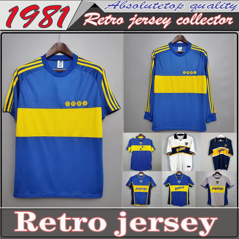 Top 1981 Boca Juniors Retro Jerseys Classic Vintage Maradona Soccer jersey 1995 1996 1997 1998 RIQUELME football shirt ROMAN maillot de foot, Qq
Top 1981 Boca Juniors Retro Jerseys Classic Vintage Maradona Soccer jersey 1995 1996 1997 1998 RIQUELME football shirt ROMAN maillot de foot, Qq