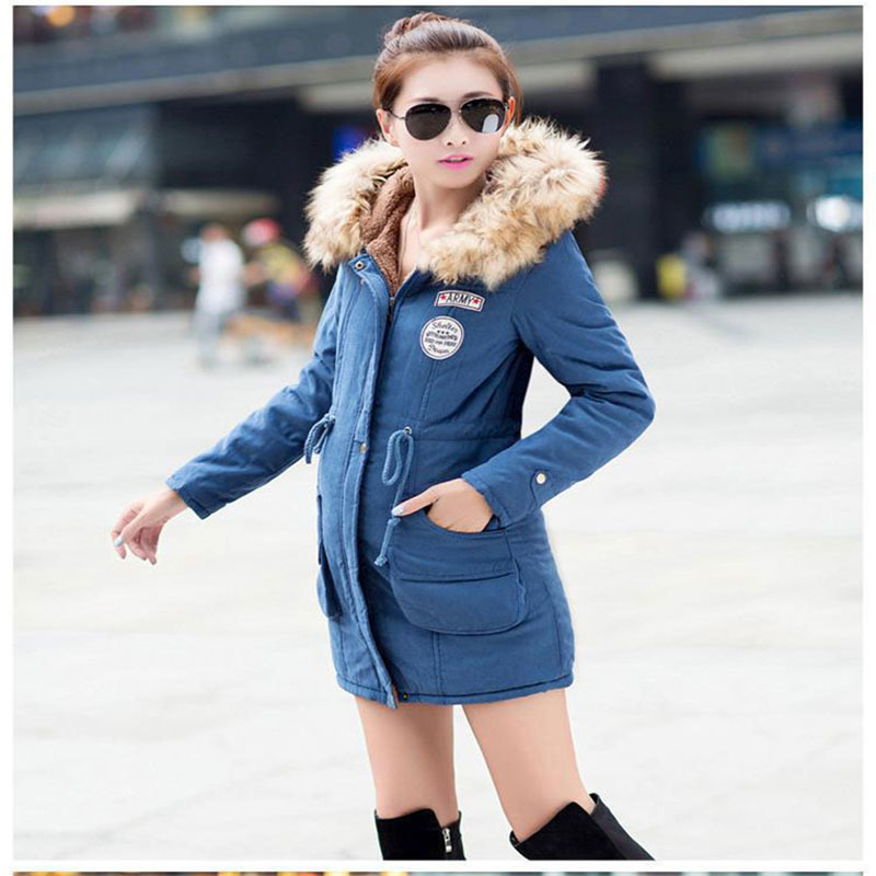 Fitaylor Winter Jacket Women Thick Warm Hooded Parka Mujer Cotton Padded Coat Long Paragraph Plus Size 3xl Slim Jacket Female 201019