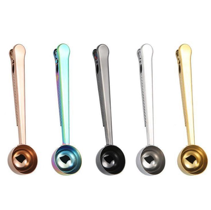 Multifunction Stainless Steel Spoon With Bag Clip Ground Tea Coffee Scoop Long Handle For Coffee Beans Kitchen Measuring Tool
Multifunction Stainless Steel Spoon With Bag Clip Ground Tea Coffee Scoop Long Handle For Coffee Beans Kitchen Measuring Tool